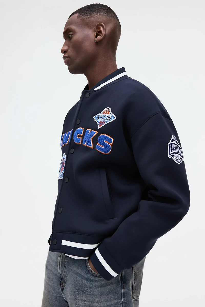 Loose-Fit Scuba Baseball Jacket