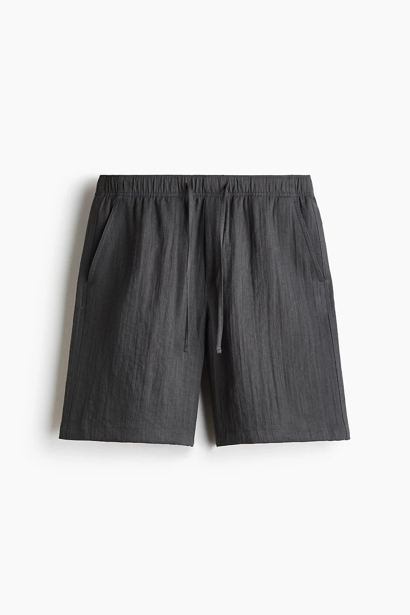 Loose-Fit Cotton Shorts