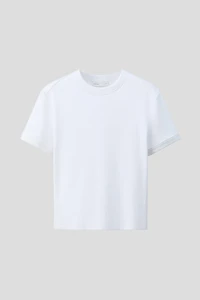 T-shirt en coton côtelé