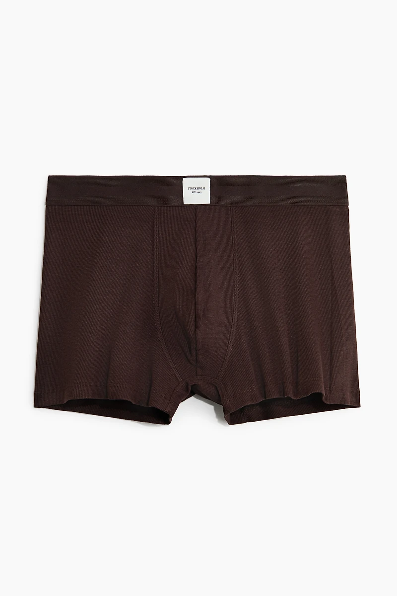 Lot de 3 caleçons boxeurs courts côtelés