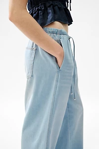 Denim Drawstring Pants