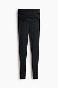 Draped-Panel Leggings