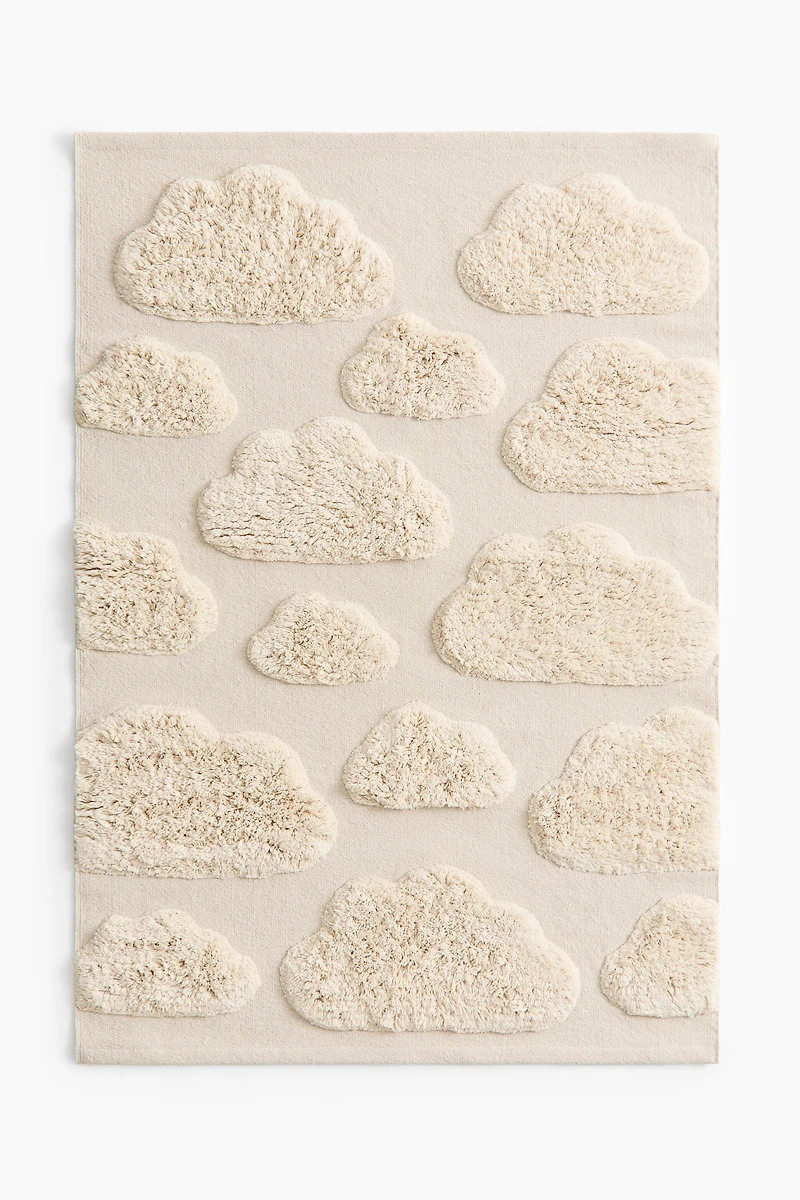 Tufted Cotton Canvas Rug