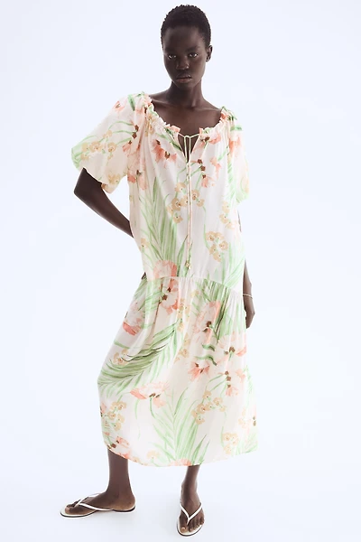Drawstring-Detail Dress