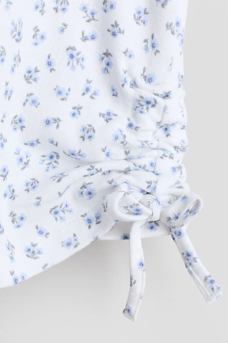 Haut en coton avec cordons de serrage