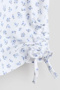 Haut en coton avec cordons de serrage