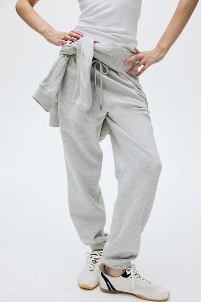 Pantalon en molleton de coton mélangé