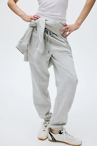 Pantalon en molleton de coton mélangé