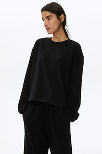2-Piece Cotton Sweatshirt and Sweatpants Set