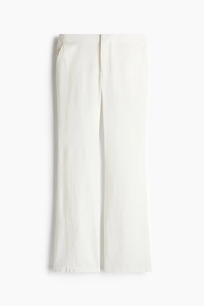 Linen-Blend Dress Pants