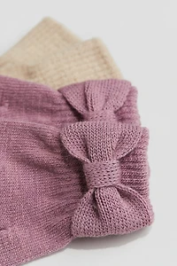Lot de 2 paires gants en fin tricot