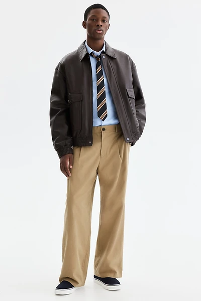 Blouson aviateur en cuir