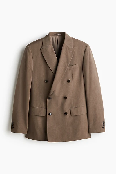 Regular-Fit Double-Breasted Jacket