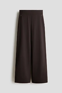 Four-Way Stretch Wide-Cut Pants