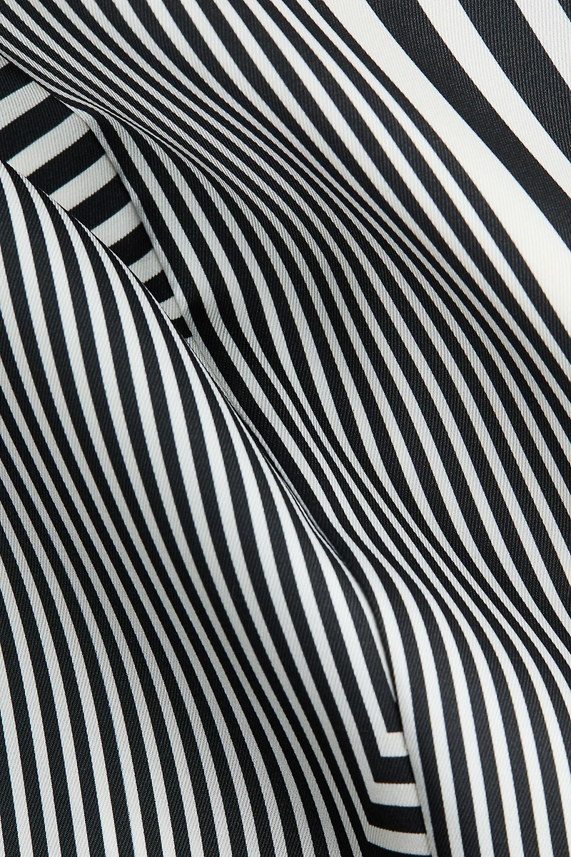 Wide-Leg Satin Pants