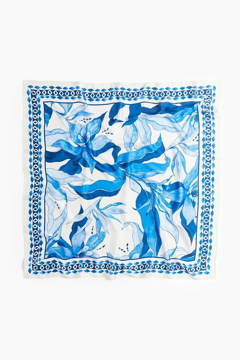 Printed Satin Scarf