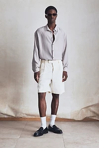 Relaxed-Fit Twill Bermuda Shorts
