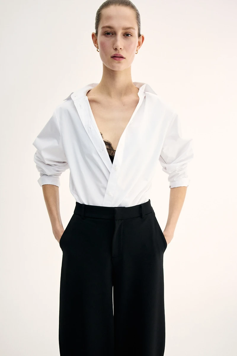 Jersey Barrel-Leg Pants