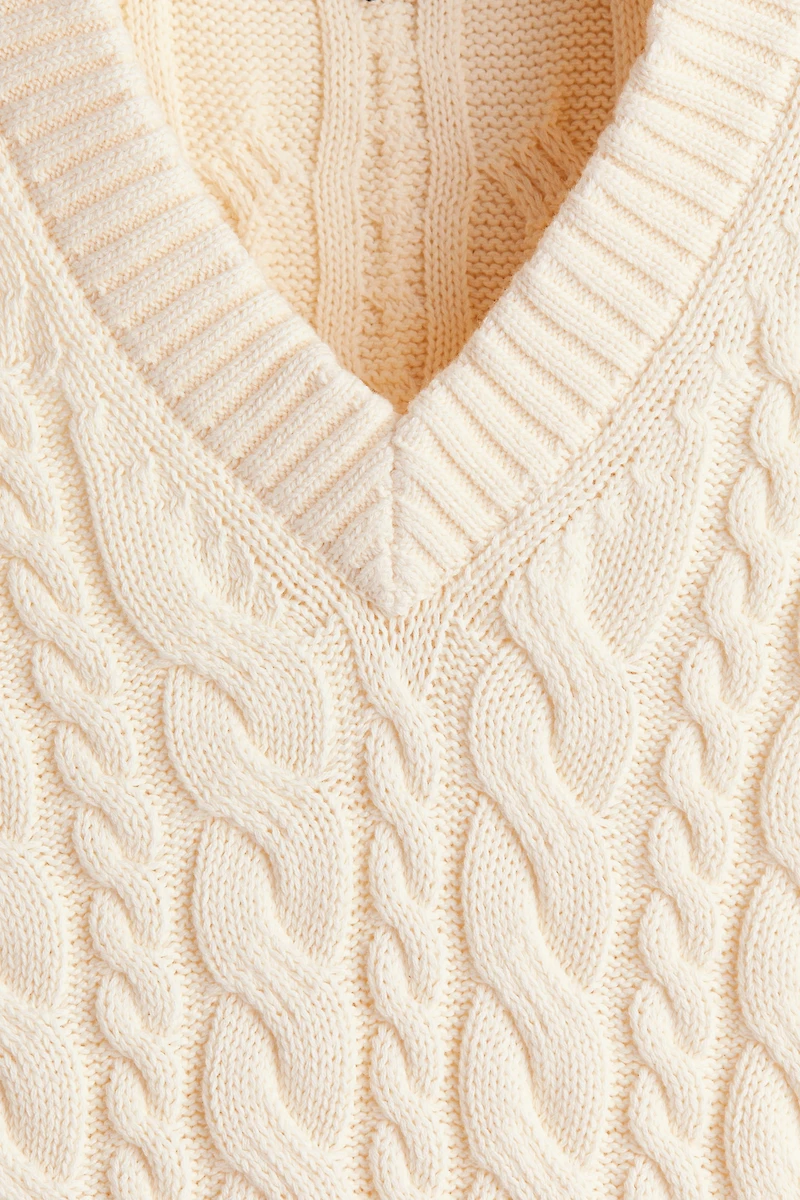 Relaxed-Fit Cotton Sweater Vest