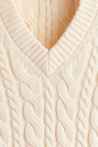 Relaxed-Fit Cotton Sweater Vest