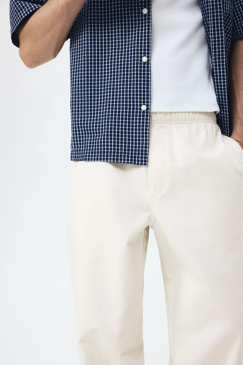 Loose-Fit Cotton Canvas Pants