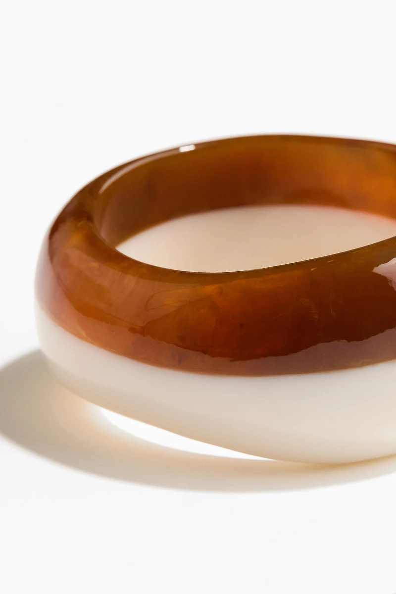Two-Tone Bangle Bracelet