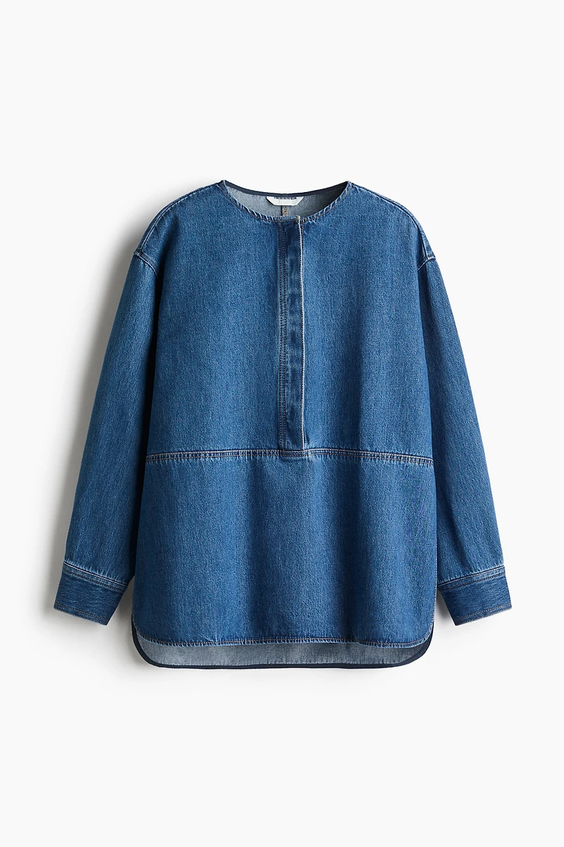 Pullover Twill Blouse