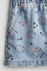 Loose Fit Denim Shorts