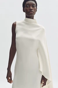 Satin Cape Dress