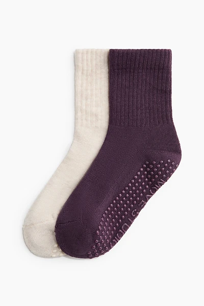 2-Pack Non-Slip Yoga Socks