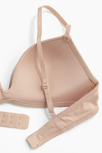 Soutien-gorge pigeonnant sans armatures en coton