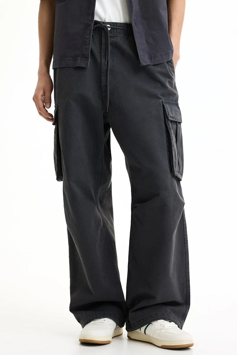 Pantalon cargo ample