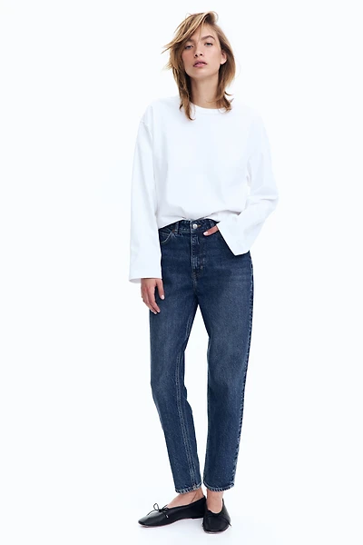 Slim Mom High Ankle Jeans