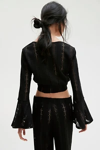 Lace Jersey Pants