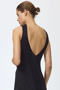 Asymmetric Dress with Fringe