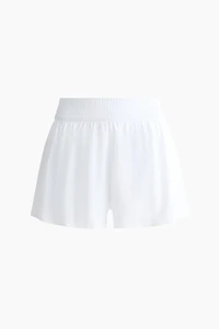 Short de sport superposé avec poche
