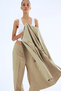 Linen-Blend Pants