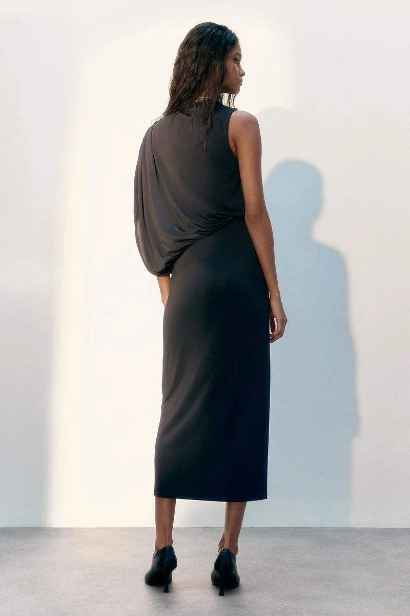Draped Maxi Dress