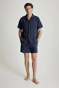 Cotton Pajama Shirt and Shorts