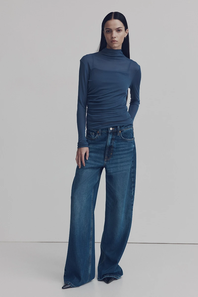 Haut en jersey vaporeux