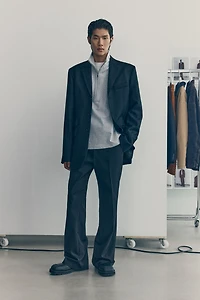 Chandail à col fermeture éclair en coton