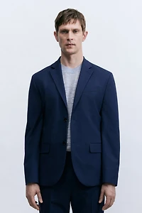 Regular-Fit Single-Breasted Jacket