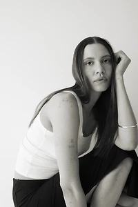 Camisole côtelé rafraîchissante près du corps