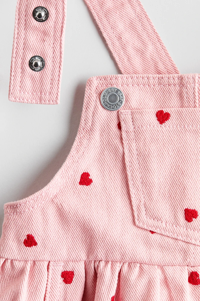 2-Piece Overall Dress and Top Set