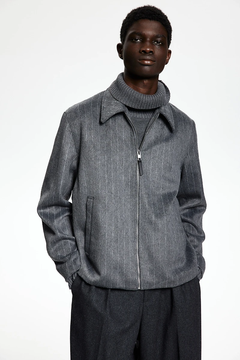 Regular Fit Wool-Blend Jacket
