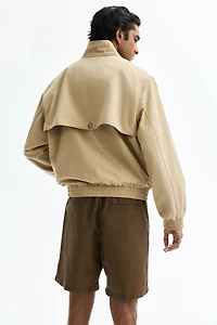 Regular-Fit Linen-Blend Shorts