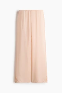 Straight-Leg Pants with Beaded Detail