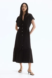 Tie-Belt Shirt Dress