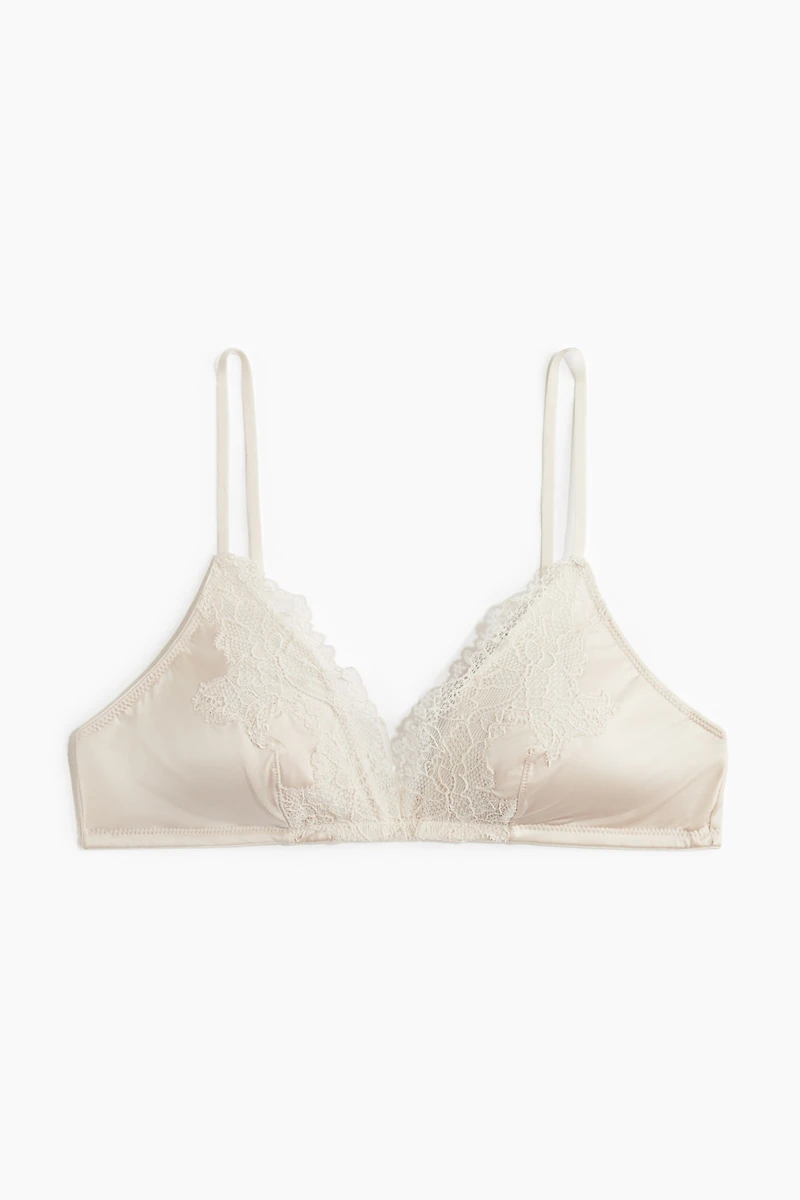 Padded Soft-Cup Microfiber Bra