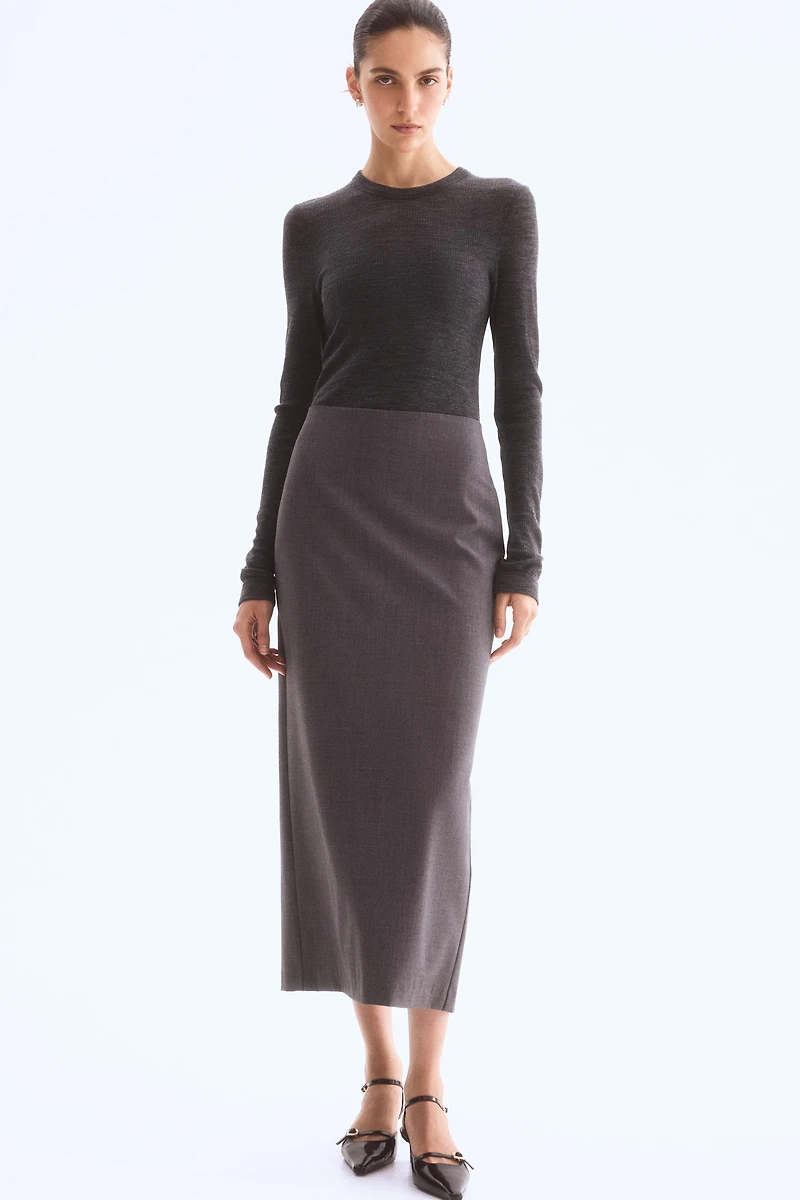 Long Pencil Skirt